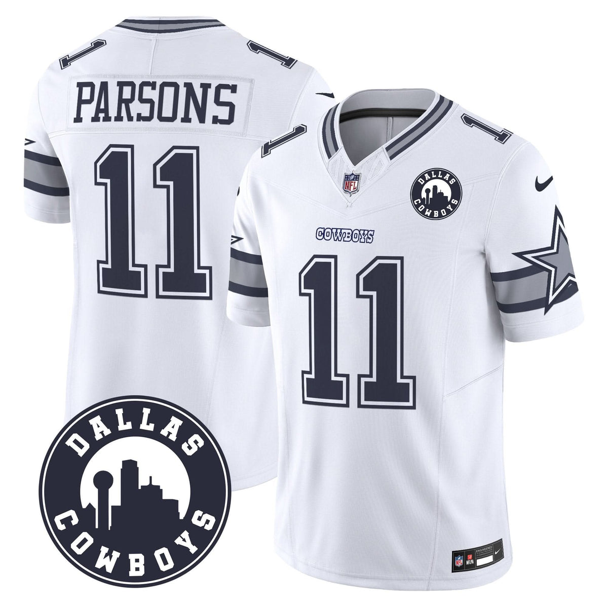 DAL "Dallas City" Patch Vapor Limited Jersey