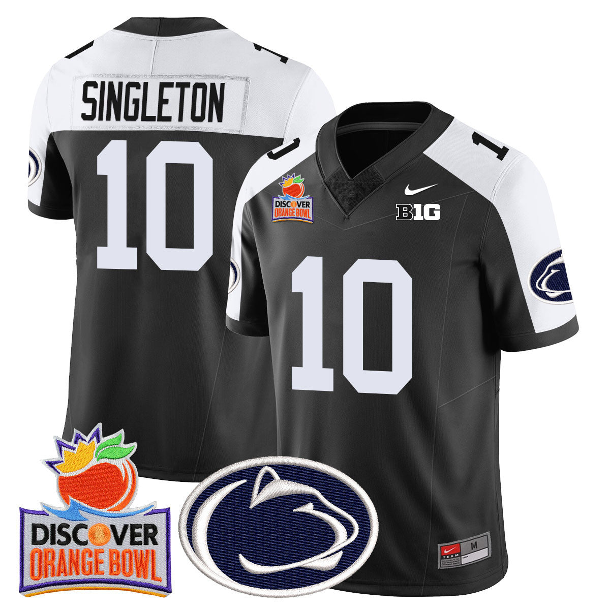 Men's Penn State Nittany Lions 2024 Orange Bowl Jersey N1 - All Stitched