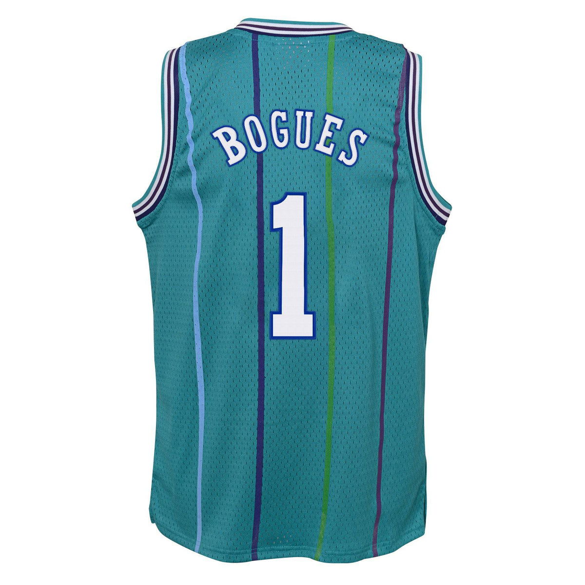 Charlotte Hornets Muggsy Bogues Mitchell & Ness Teal 1992-93 Hardwood Classics Swingman Jersey