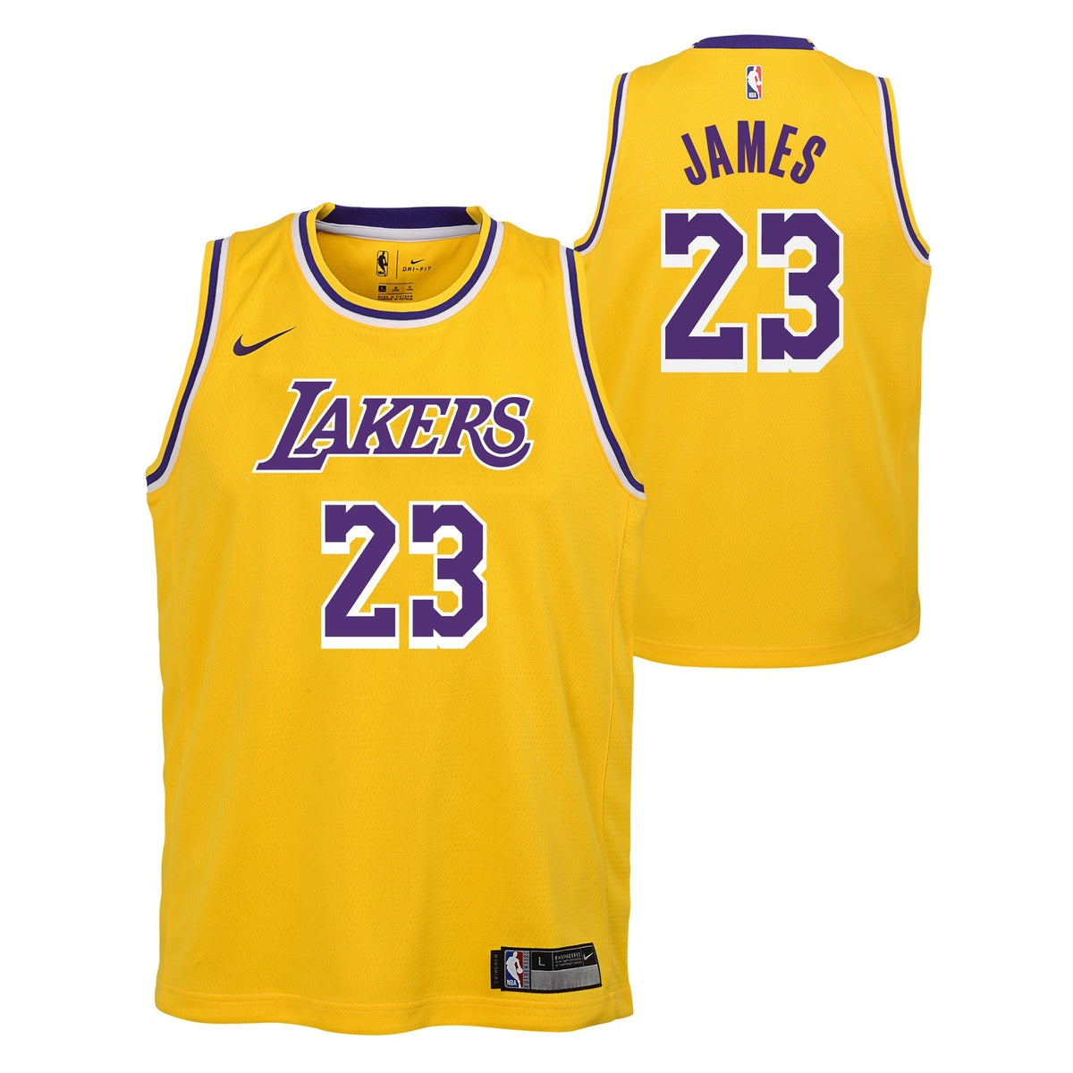 Los Angeles Lakers LeBron James Nike Gold Swingman Jersey - Icon Edition