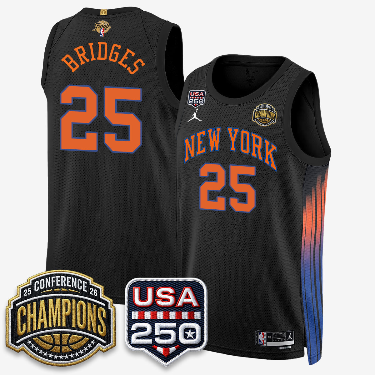 NYK 2026 NBA Eastern Conference Champions City Edition Jersey V2- Stitched (2)