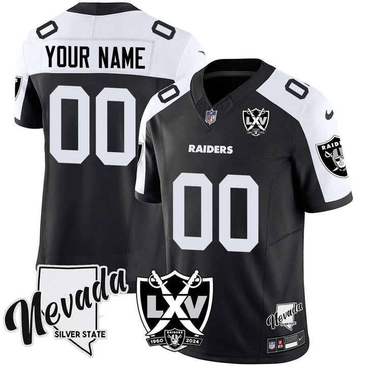 Raiders 2025 Vapor Limited Custom Jersey - 65th Anniversary - All Stitched