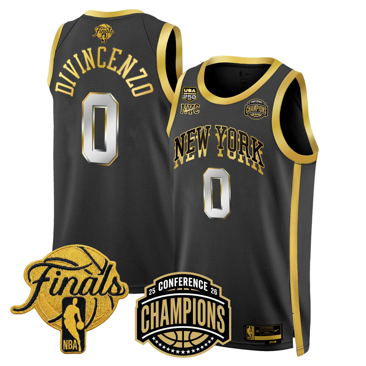 NYK 2026 Finals Limited Gold Jersey V2 - Stitched