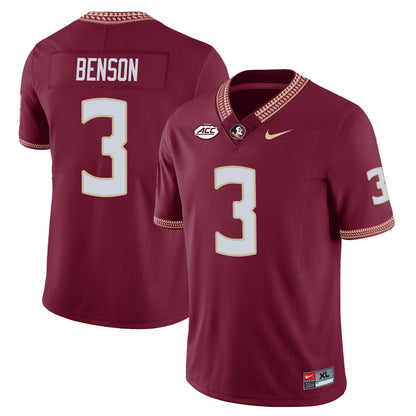 Men’s Florida State Seminoles Football Vapor Jersey – All Stitched