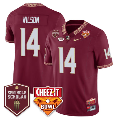 Men’s Florida State Seminoles Football Vapor Jersey – All Stitched