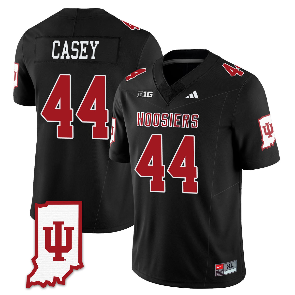 Men's Indiana Hoosiers Football Jersey All Stitched - Indiana Map
