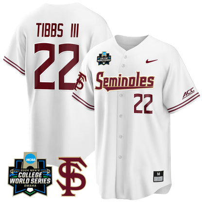 Men's Florida State Seminoles 2024 College World Series Vapor Premier Limited Jersey V1 - All Stitched
