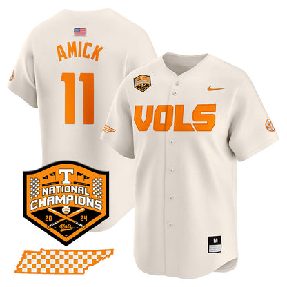 Women's Tennessee Volunteers 2024 National Champions Vapor Premier Limited Jersey V1 - All Stitched