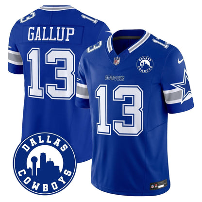 DAL "Dallas City" Patch Vapor Limited Jersey