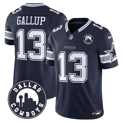 DAL "Dallas City" Patch Vapor Limited Jersey
