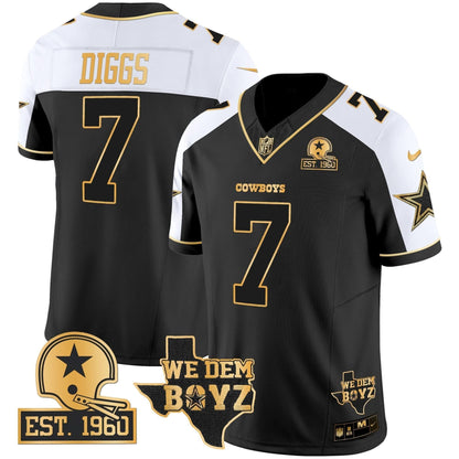 DAL Est. 1960 & We Dem Boyz Patch Gold Vapor Limited Jersey V2