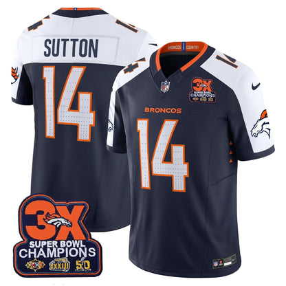 DEN 3-Time Champions Patch Vapor Limited Jersey