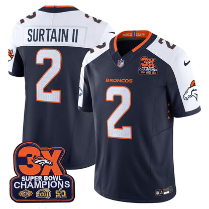 DEN 3-Time Champions Patch Vapor Limited Jersey