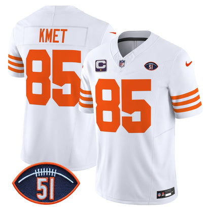 CHI Dick Butkus Patch Throwback Vapor Limited Jersey