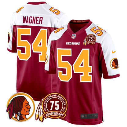 WR 75th Patch Throwback Game Jersey