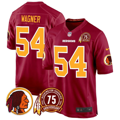WR 75th Patch Throwback Game Jersey
