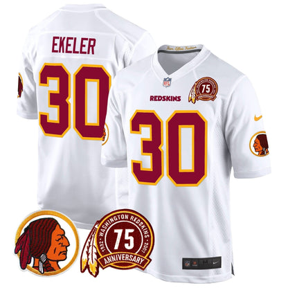 WR 75th Patch Throwback Game Jersey