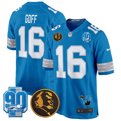 DET 2024 90th & John Madden Patch Game Jersey