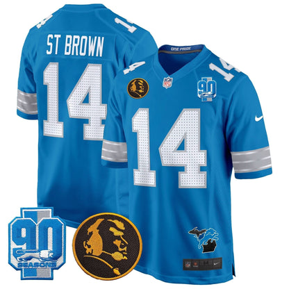 DET 2024 90th & John Madden Patch Game Jersey