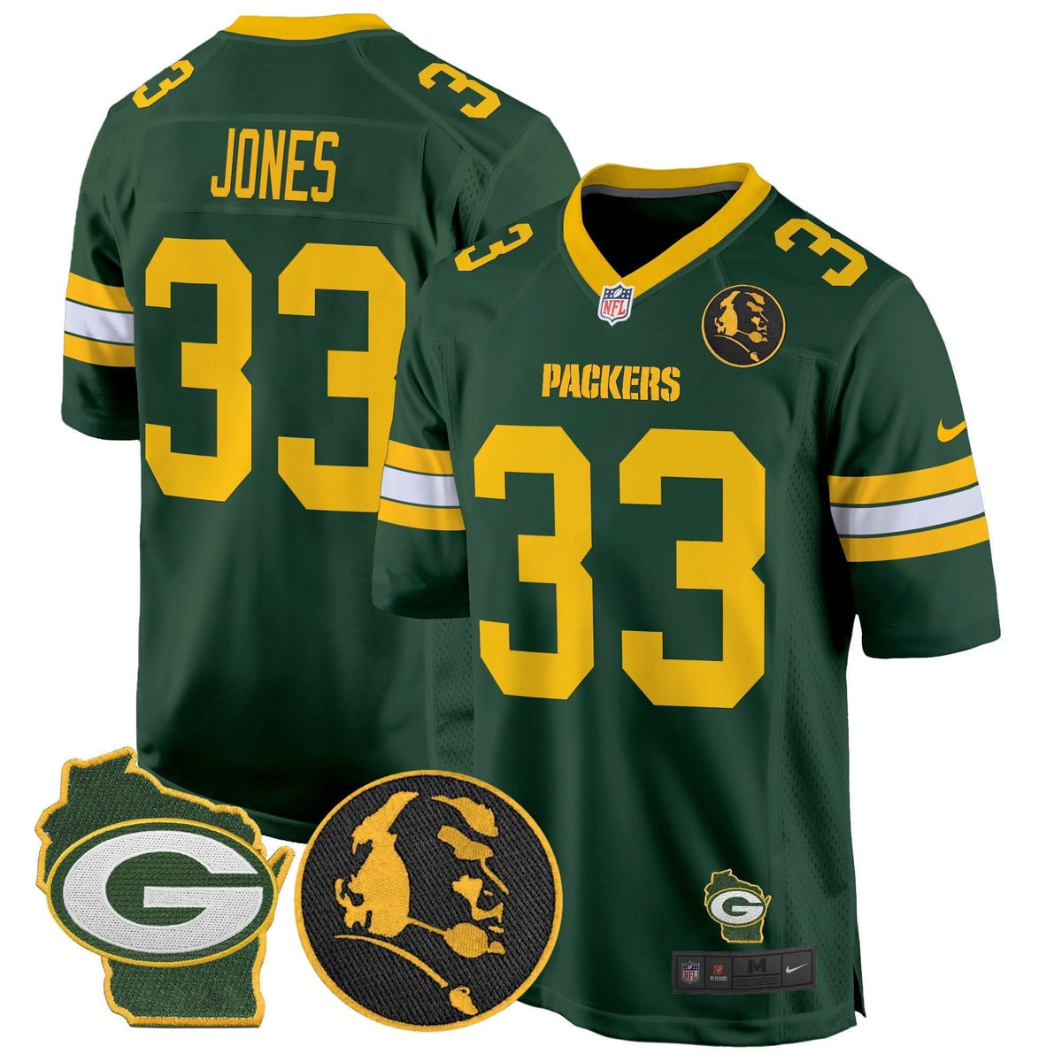 GB John Madden & Home Patch Game Jersey
