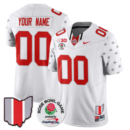 Custom Gender/Name Ohio State Buckeyes 2024 Rose Bowl Jersey N1 - All Stitched