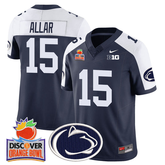 Men's Penn State Nittany Lions 2024 Orange Bowl Jersey N1 - All Stitched