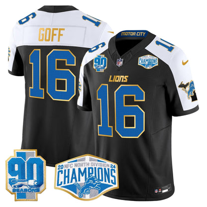 DET 2024 NFC North Division Champions Patch Gold Trim Vapor Limited Jersey
