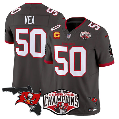 TB 2024 NFC South Division Champions Patch Vapor Limited Jersey