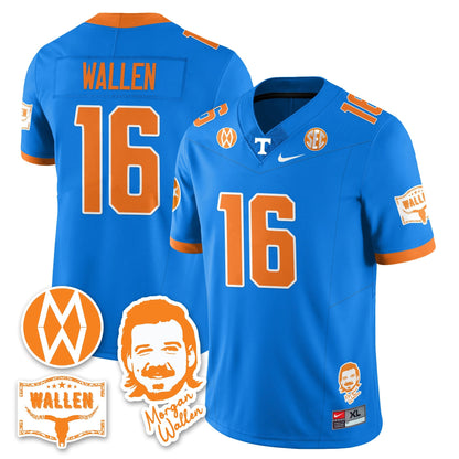 Women's Tennessee Volunteers Morgan Wallen 2025 Jersey - All Stitched
