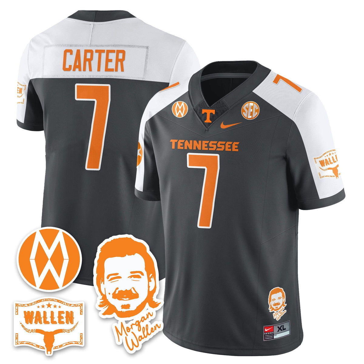 Women's Tennessee Volunteers Morgan Wallen 2025 Jersey - All Stitched