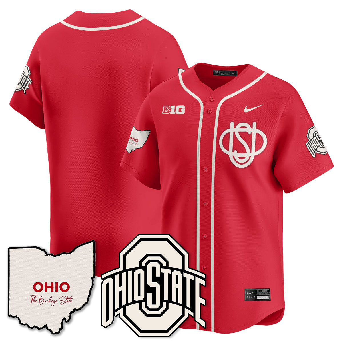 Women's Ohio State Buckeyes 2025 Wordmark Jersey - All Stitched