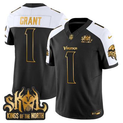 MIN 2025 Gold Vapor Limited Jersey - Kings Of The North Patch