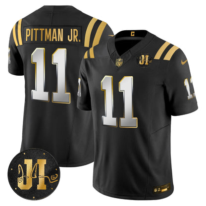 IND 2025 Jim Irsay Patch Gold Vapor Limited Jersey