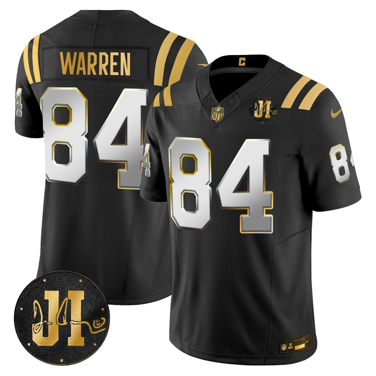 IND 2025 Jim Irsay Patch Gold Vapor Limited Jersey