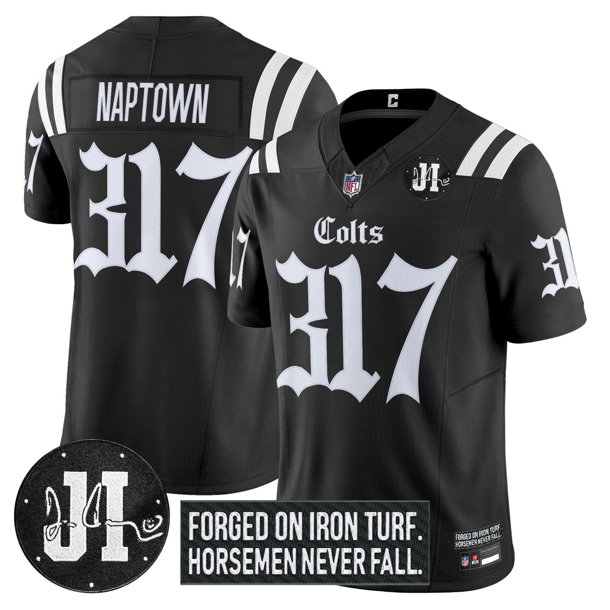 IND 2025 'Gothic Iron Hoof Edition' Vapor Limited Jersey - Jim Irsay Patch