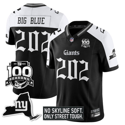 NYG 100th Seasons 'Gothic Gotham Edition' Vapor Limited Jersey