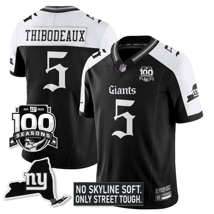 NYG 100th Seasons 'Gothic Gotham Edition' Vapor Limited Jersey