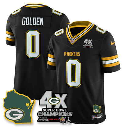 GB 4-Time Champions Patch Vapor Limited Jersey