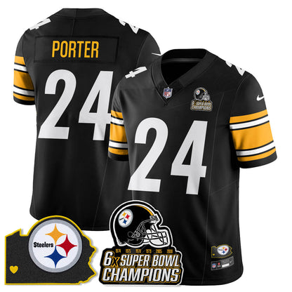 PIT 6-Time Champions Patch Vapor Limited Jersey