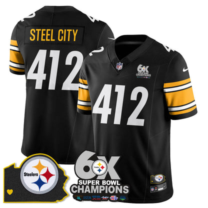 PIT 6-Time Champions Patch Vapor Limited Jersey