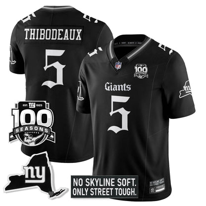 NYG 100th Seasons 'Gothic Gotham Edition' Vapor Limited Jersey