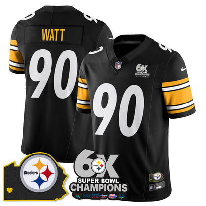 PIT 6-Time Champions Patch Vapor Limited Jersey