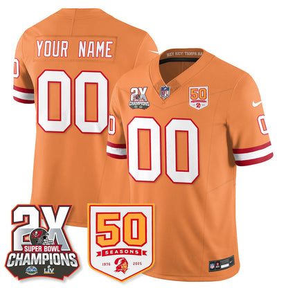 TB 2-Time Champions Patch Throwback Vapor Limited Jersey