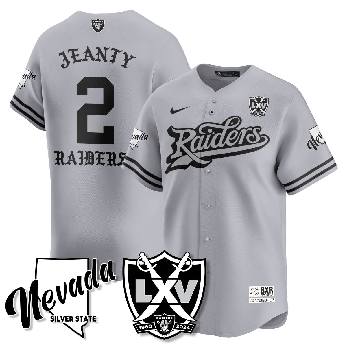 LVR Born x Raised Baseball Jersey - All Stitched