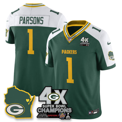 GB 4-Time Champions Patch Vapor Limited Jersey