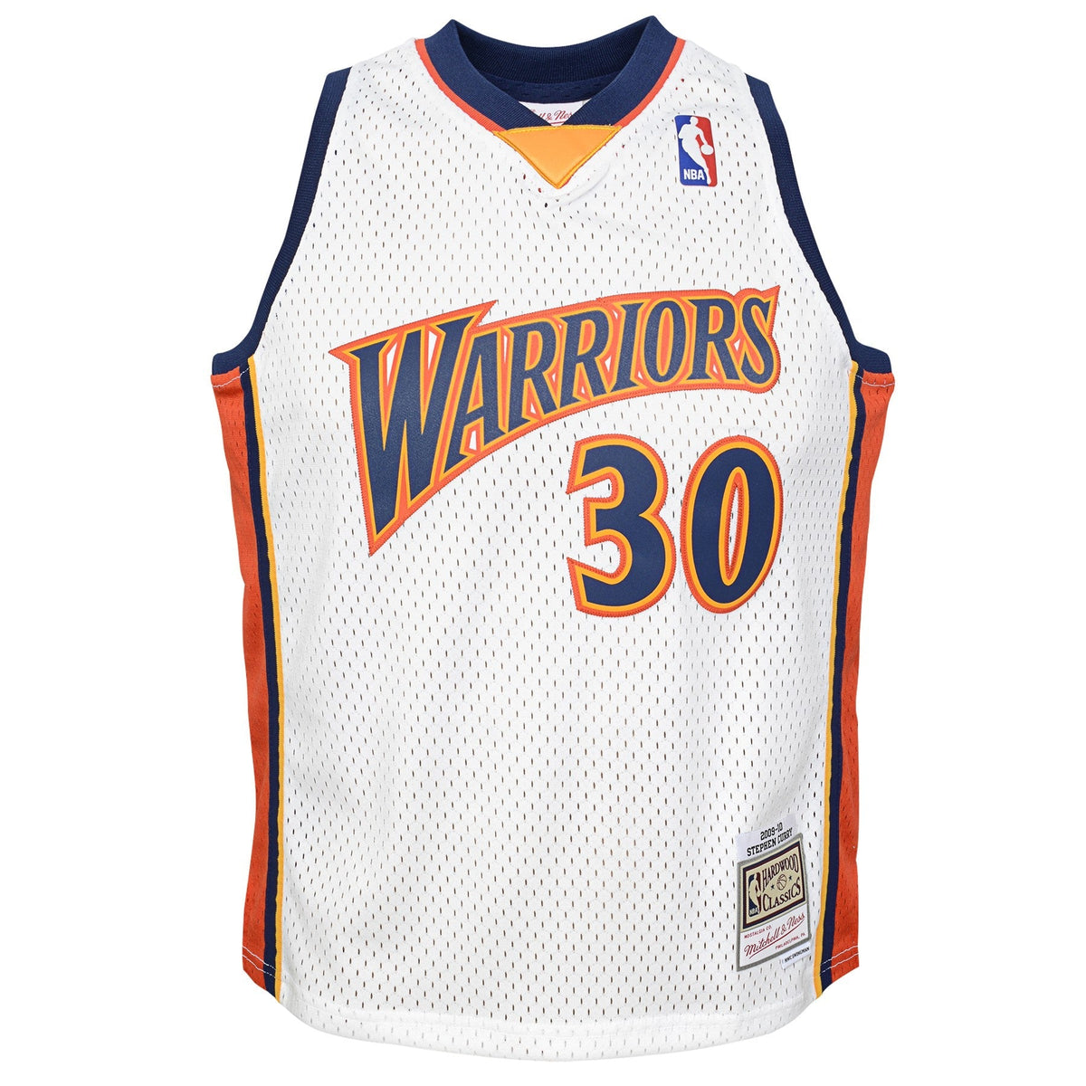 Stephen Curry Golden State Warriors Mitchell & Ness White 2009-10 Hardwood Classics Swingman Jersey