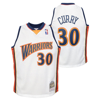 Stephen Curry Golden State Warriors Mitchell & Ness White 2009-10 Hardwood Classics Swingman Jersey