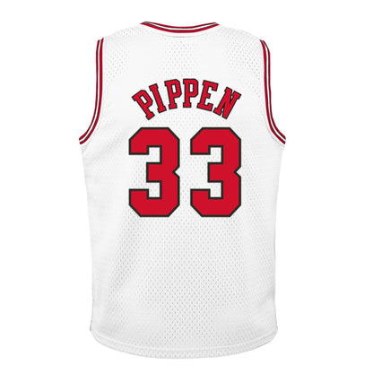 Chicago Bulls Scottie Pippen Mitchell & Ness White Hardwood Classics Swingman Jersey