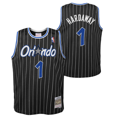 Orlando Magic Anfernee  Penny Hardaway Mitchell & Ness 1994 NBA Black Hardwood Classic Swingman Jersey