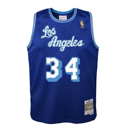 Los Angeles Lakers Shaquille O'Neal Mitchell & Ness Blue 1996-97 Hardwood Classics Swingman Jersey